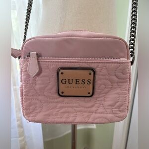 GUESS Pink Quilted Crossbody Bag